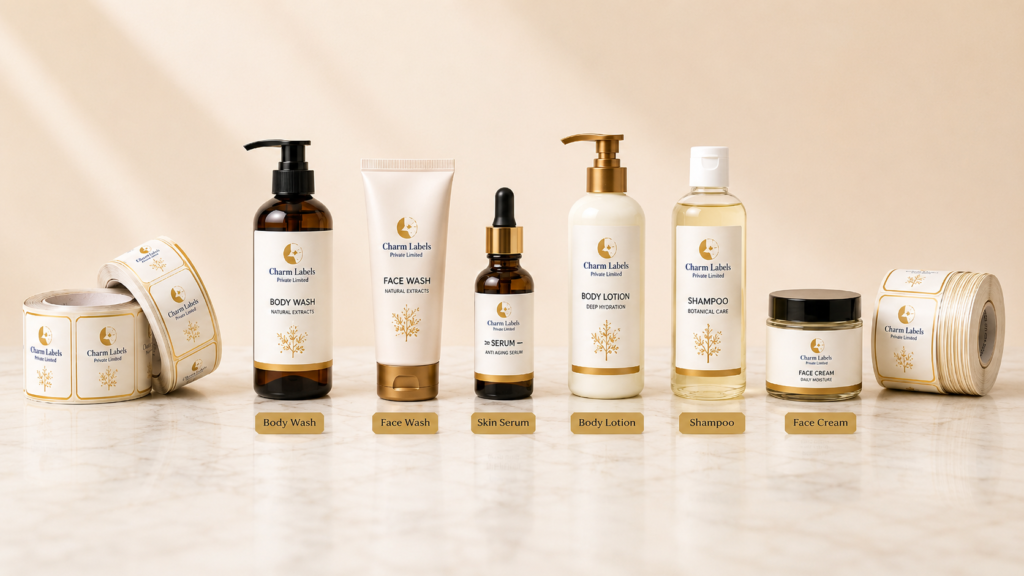 Beauty and skincare products are often judged before they are opened or tested. Customers notice the bottle shape, packaging colour, logo, label design, and printed information within a few seconds.