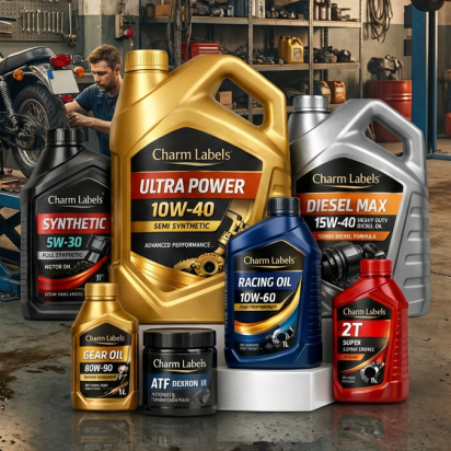 Lubricant Oil Labels